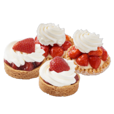Verse aardbeien schelpjes of slofjes